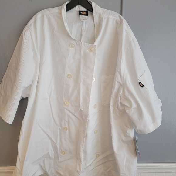 2x DICKIES Chef Coat white - Picture 1 of 5